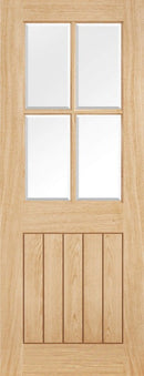 LPD Oak Belize 4L Glazed Internal door