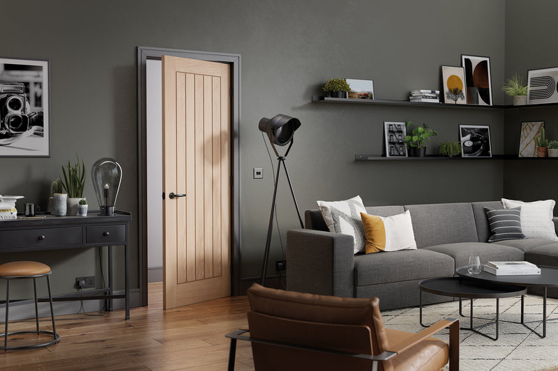 LPD Pre-Finished Oak Belize Fire Door FD60 Internal door