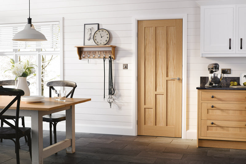 LPD Pre-Finished Oak Coventry Fire Door