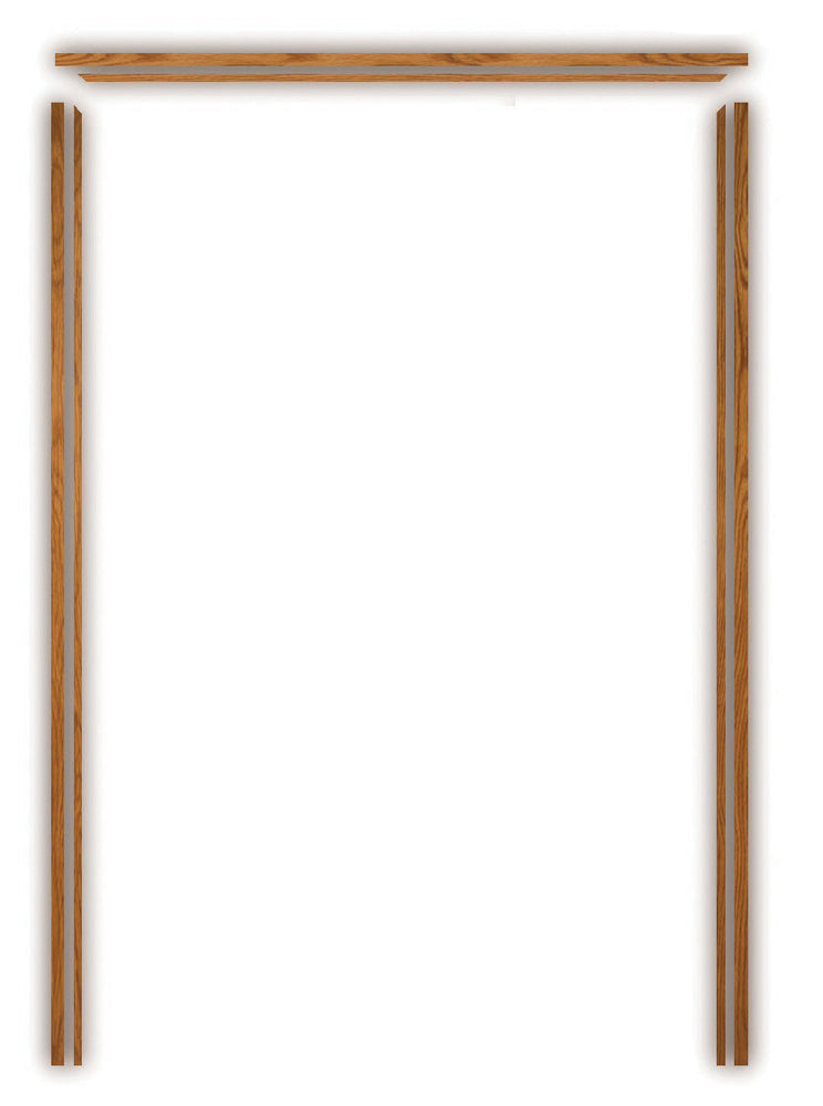 XL Oak Veneered Door Pair Lining Set (133mm)