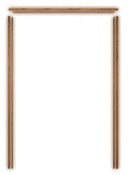 XL Oak Veneered Door Pair Lining Set (133mm)