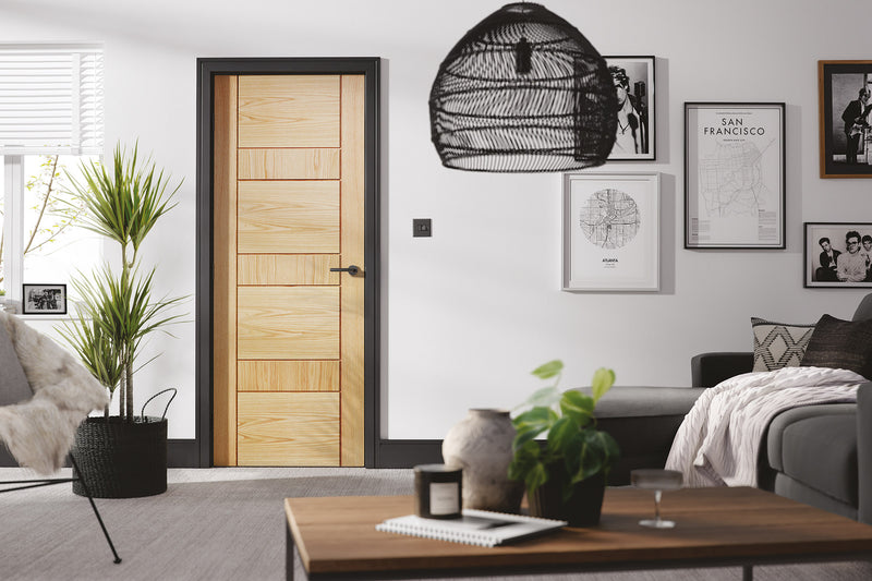 LPD Prefinished Oak Edmonton Fire Door