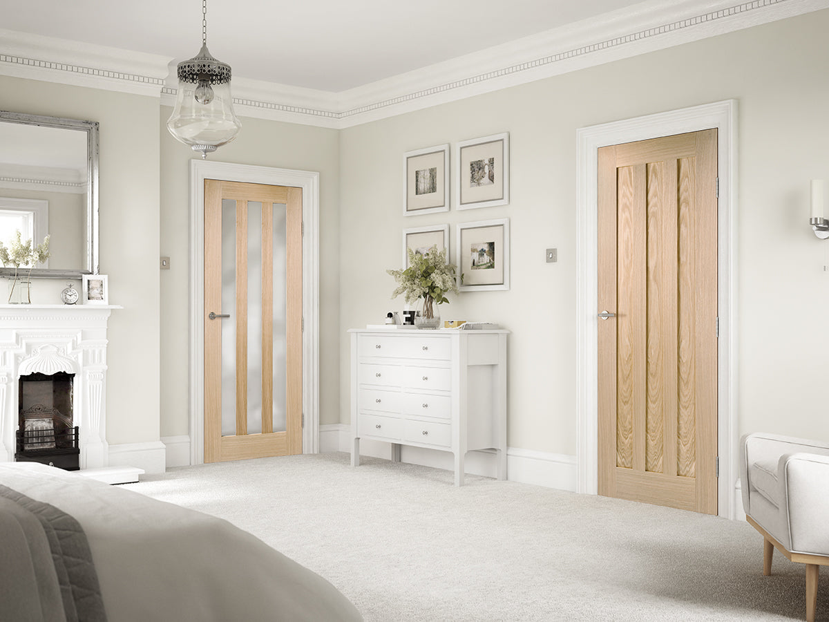 LPD Oak Idaho Prefinished Fire Door