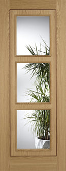 LPD Prefinished Oak Inlay 3L Glazed Internal door