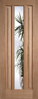 Internal door cXL Joinery Prefinished Walnut Forli Clear Glazed