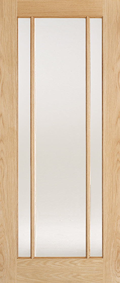 LPD Oak Lincoln Glazed 3L Frosted Glass