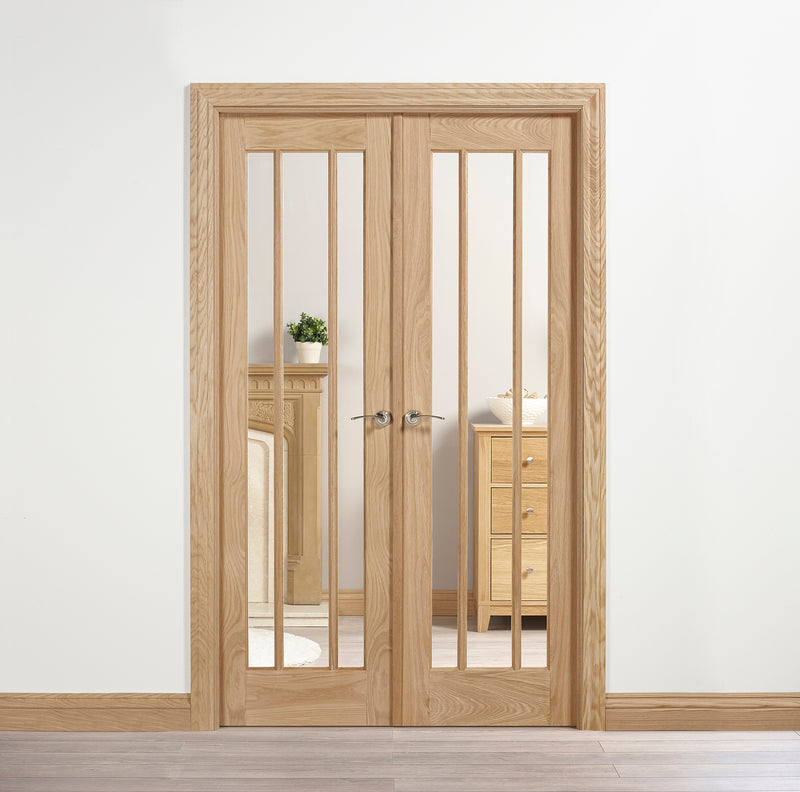 LPD Oak Lincoln W4 Room Divider Set