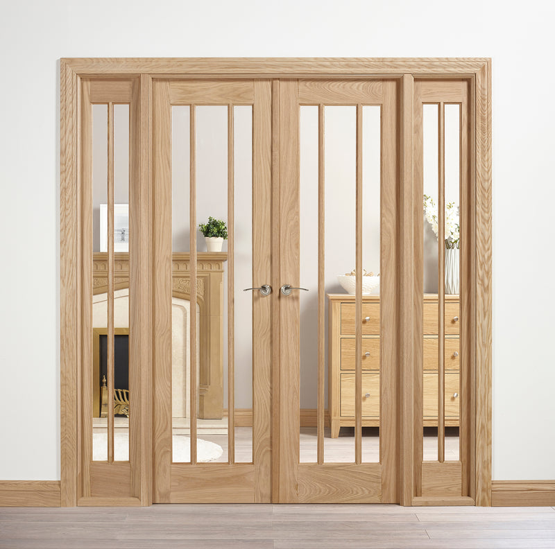 LPD Oak Lincoln W6 Room Divider Set