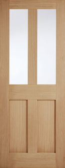 LPD Pre-finished Oak London Clear Glazed Internal door