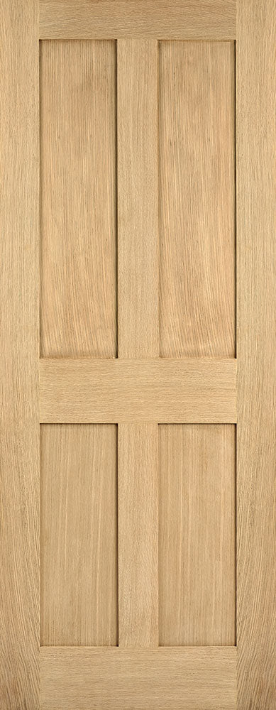 Pre-Assembled Pre-finished Oak London Fire Door Set