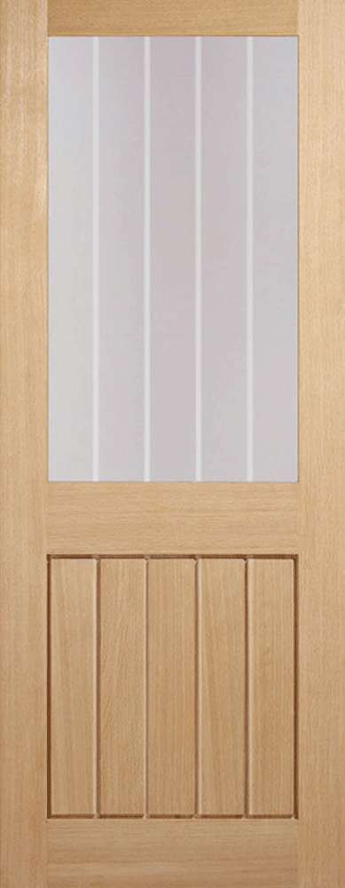 LPD Prefinished Oak Mexicano Half Light Internal door