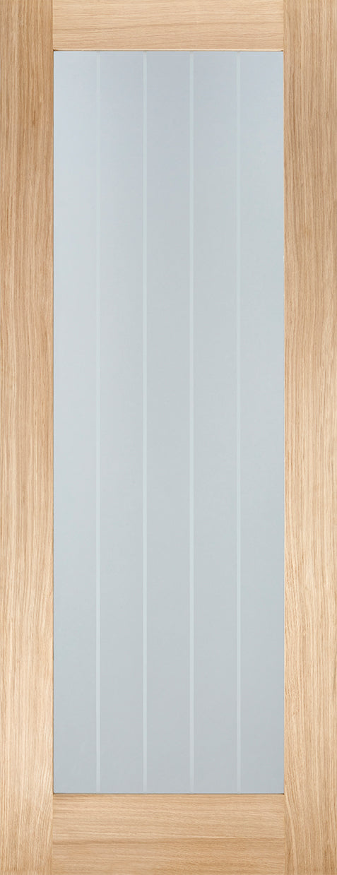 LPD Oak Mexicano Pattern 10 Clear Glazed Internal door