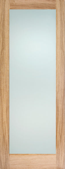LPD Oak Pattern 10 Glazed 1L Frosted Internal door