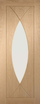 XL Joinery Prefinished Oak Pesaro Clear Glazed Internal door