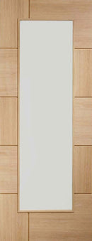 XL Joinery Oak Ravenna Clear Glazed Internal door