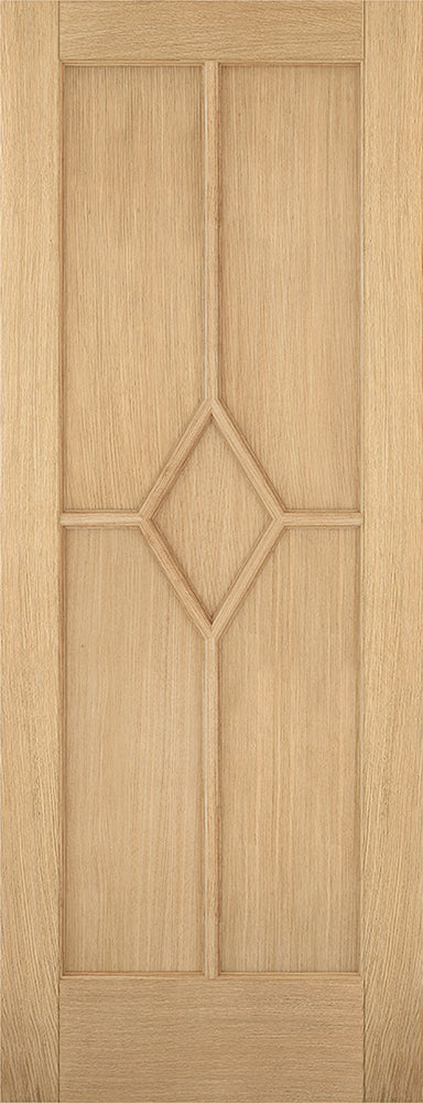 Pre-Assembled Prefinished Oak Reims Fire Door Set