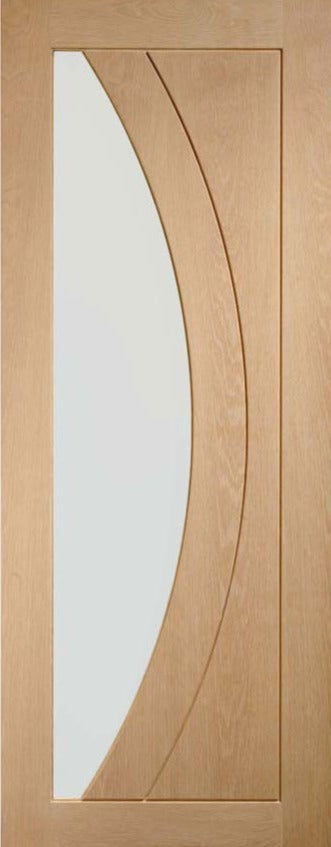 Internal door XL Joinery Oak Salerno Clear Glazed Internal door