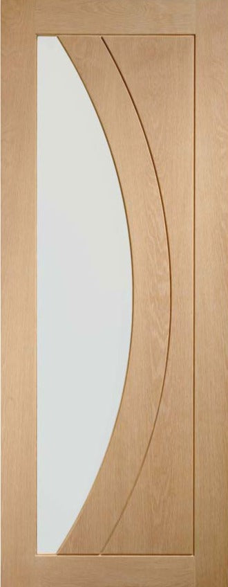 XL Joinery Prefinished Oak Salerno Clear Glazed Internal door