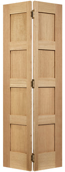   LPD Oak Shaker 4P Bi-fold Internal door