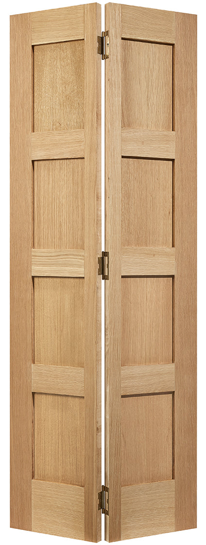   LPD Oak Shaker 4P Bi-fold Internal door