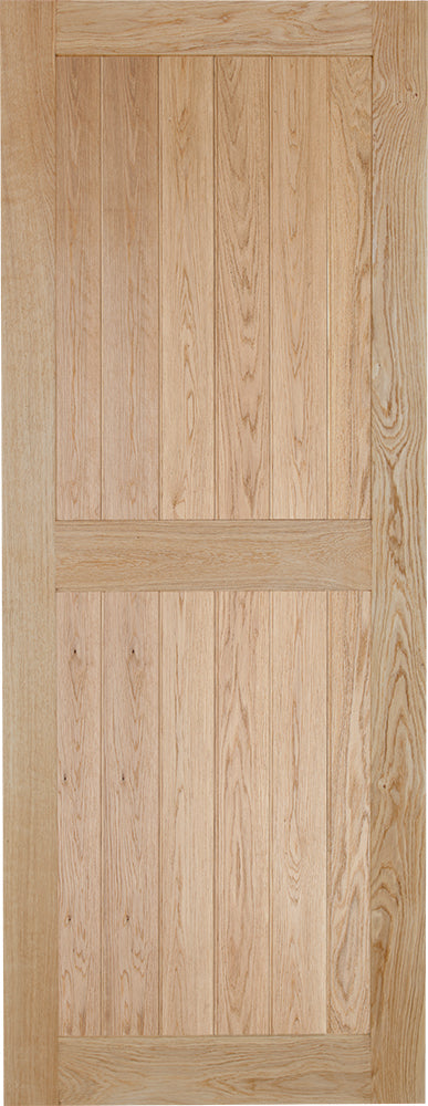 Joinery Solid Oak Bead & Butt Framed & Ledged Internal door