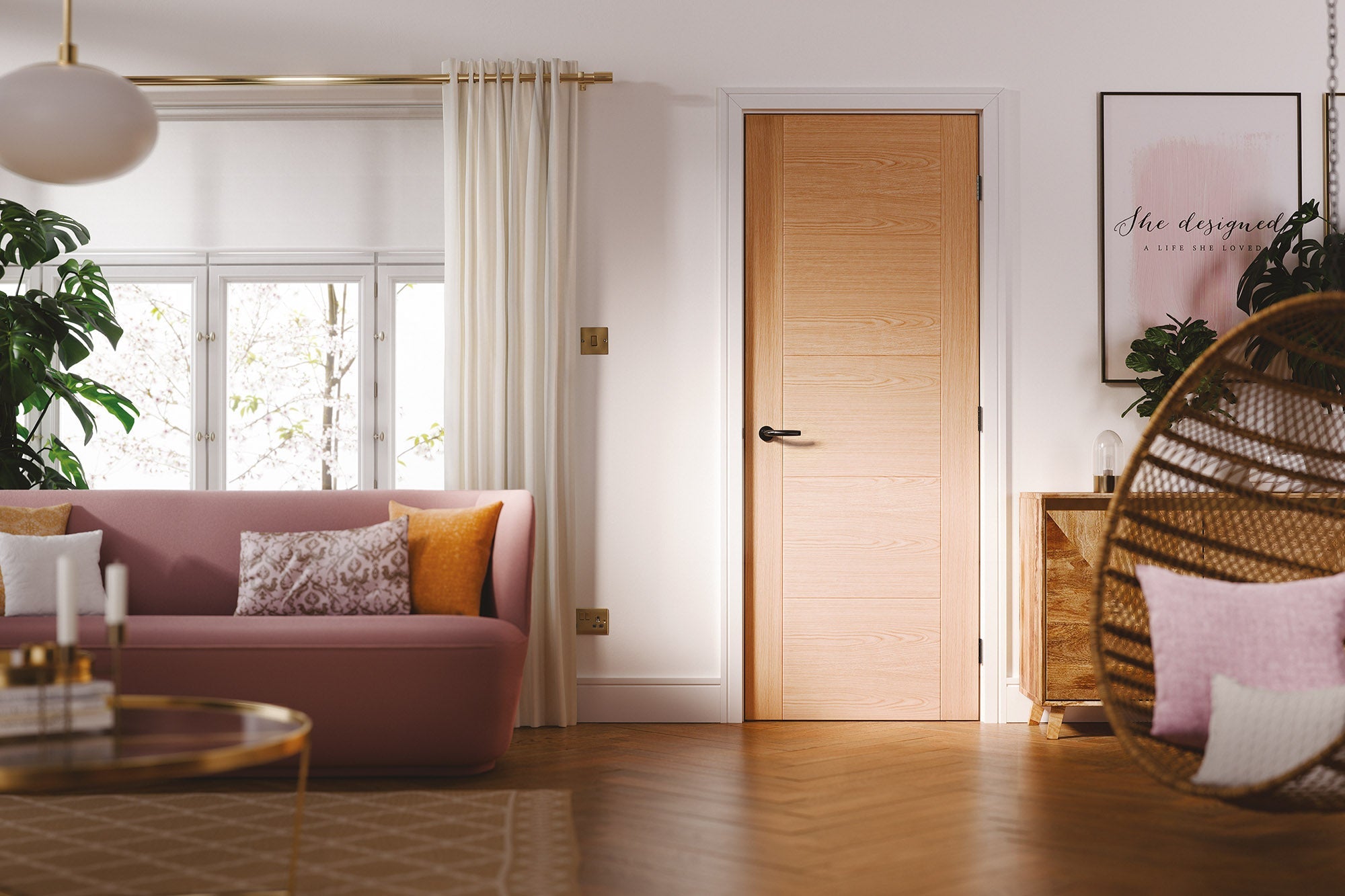 LPD Oak Vancouver 5P Internal door