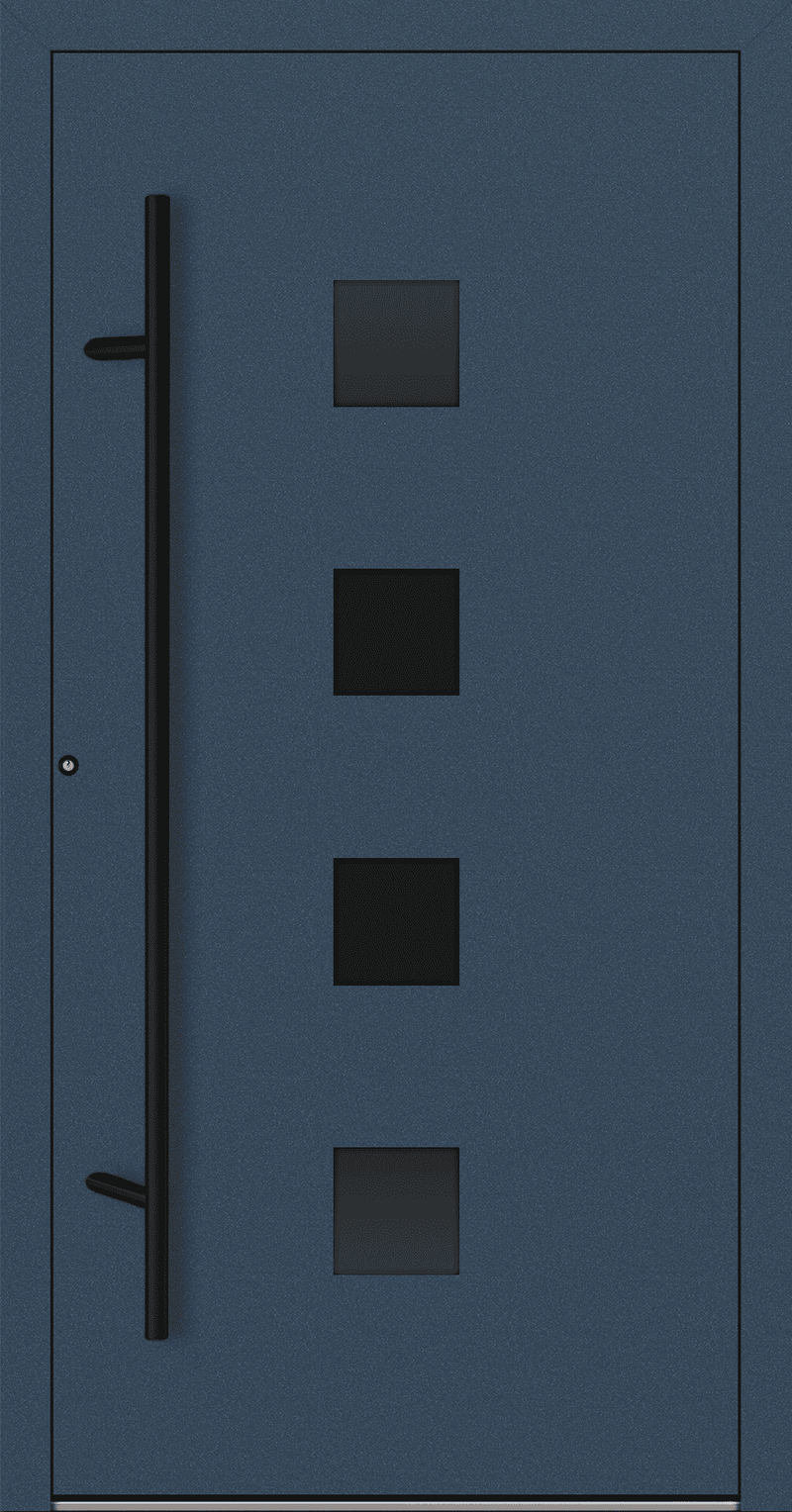 Turenwerke SL75 Design 23 Aluminium Door - Blue RAL5003 - Blackline