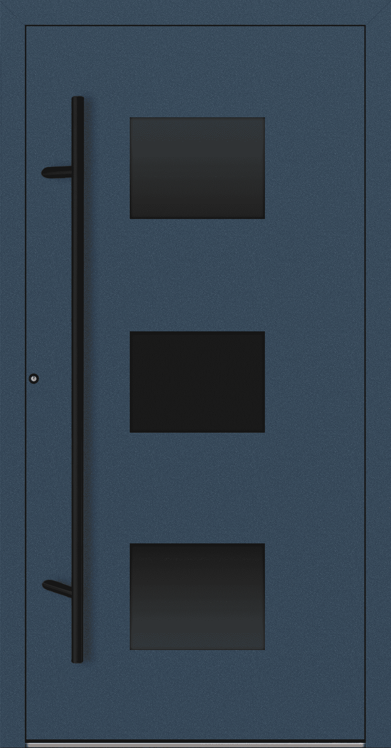 Turenwerke SL75 Design 310 Aluminium Door - Blue RAL5003 - Blackline