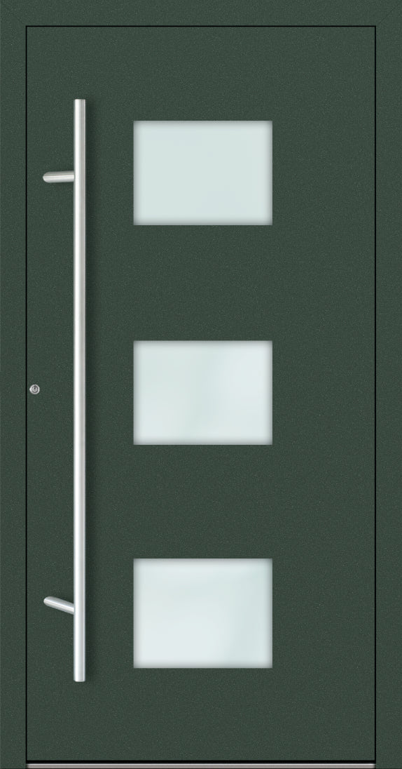 Turenwerke P90 Design 210 Aluminium Door - Fir Green RAL6009