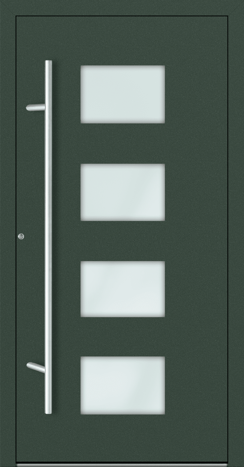 Turenwerke SL75 Design 211 Aluminium Door - Green RAL6009