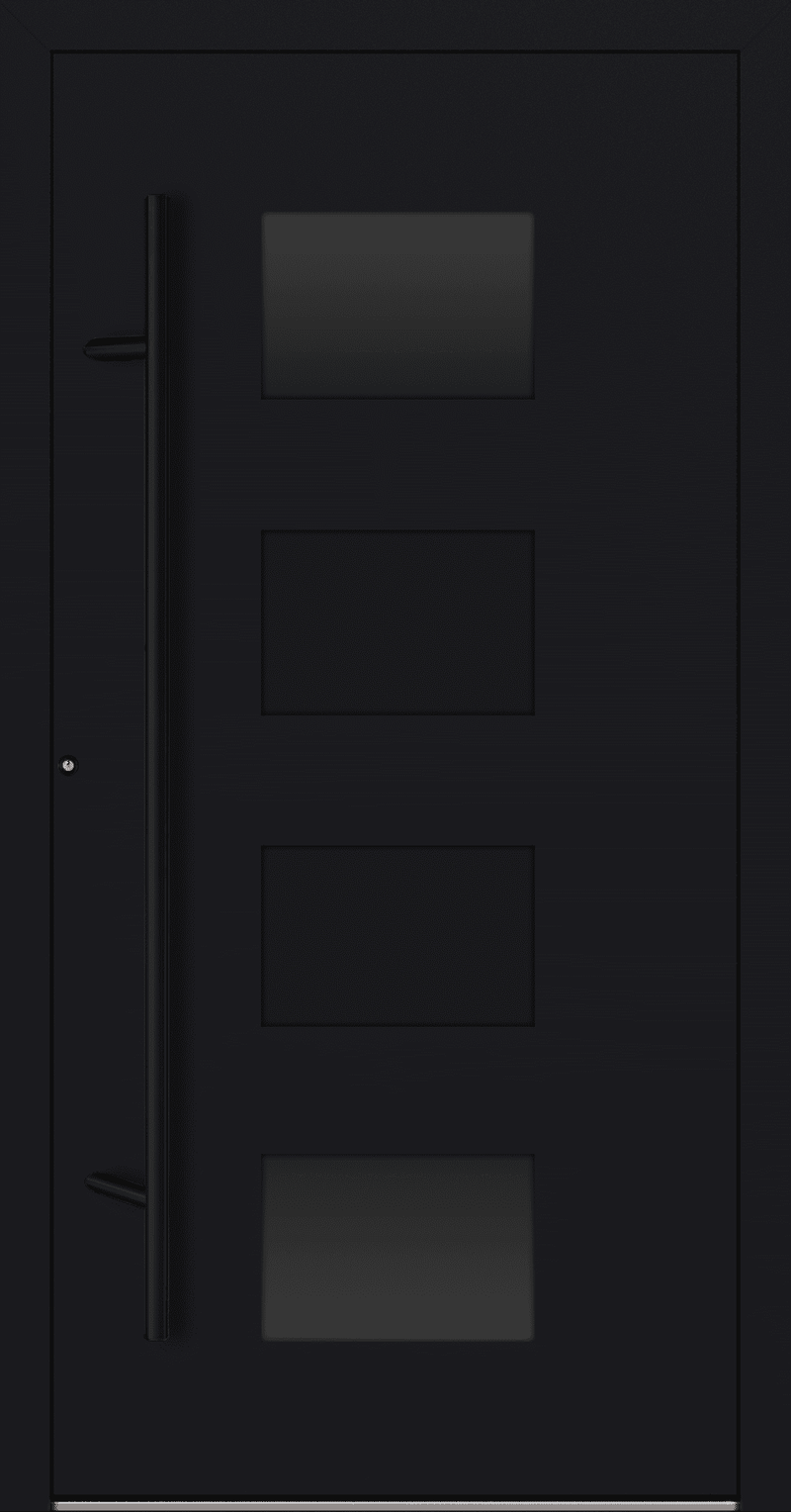 Turenwerke SL75 Design 311 Aluminium Door - Black RAL9005 - Blackline