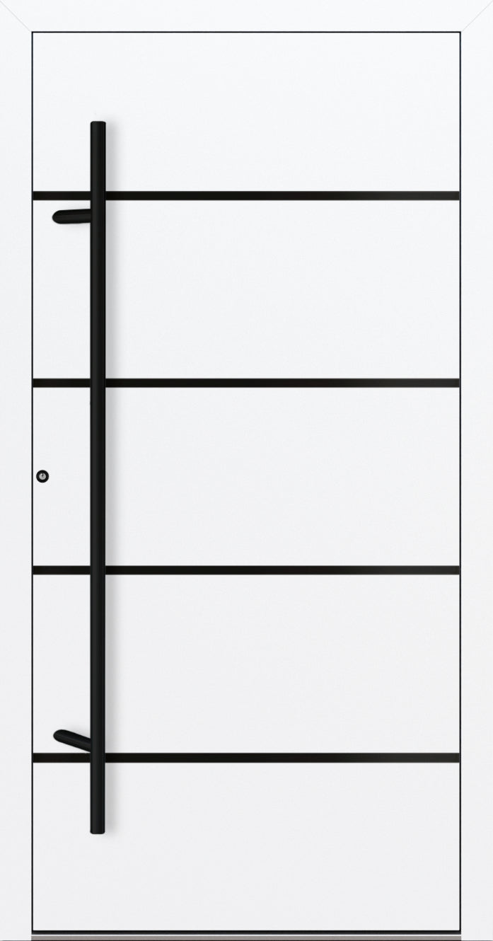 Turenwerke P90 Design 22 Aluminium Door - White RAL7016 - Blackline