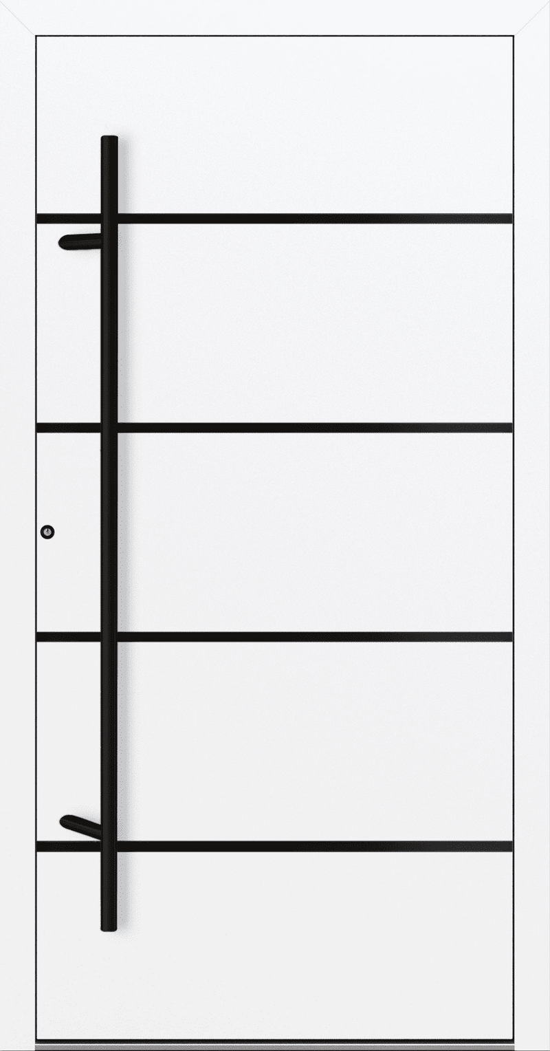 Turenwerke SL75 Design 22 Aluminium Door - White RAL9016 - Blackline