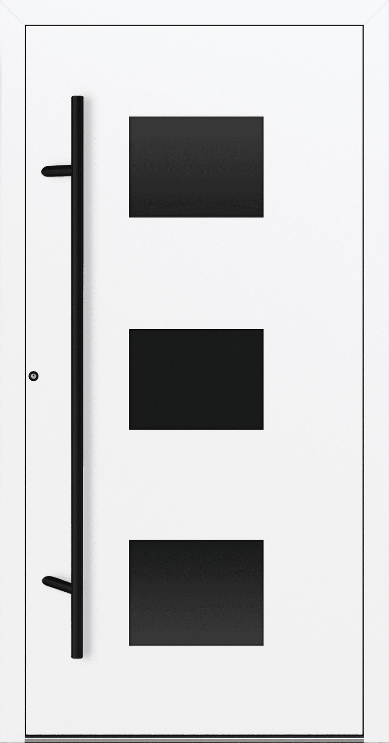 Turenwerke SL75 Design 310 Aluminium Door - White RAL9016 - Blackline