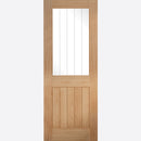 Belize Glazed 1L Un-finished Oak Door Kit