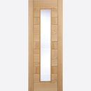 Edmonton Glazed 1L Pre-finished Oak Door Kit