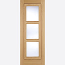 Pre-Assembled Inlay Glazed 3L Pre-finished Oak Door Set