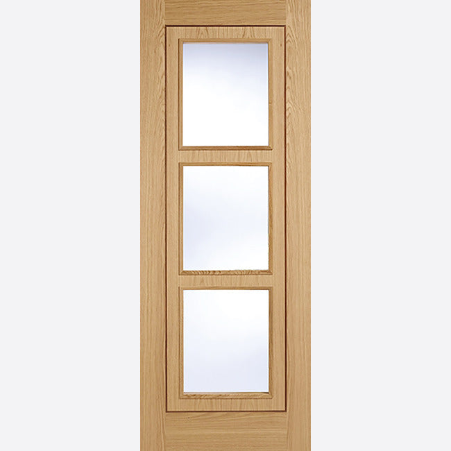 Inlay Glazed 3L Pre-finished Oak Door Kit