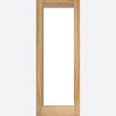 Pattern 10 Glazed 1L Clear Un-finished Oak Door Kit