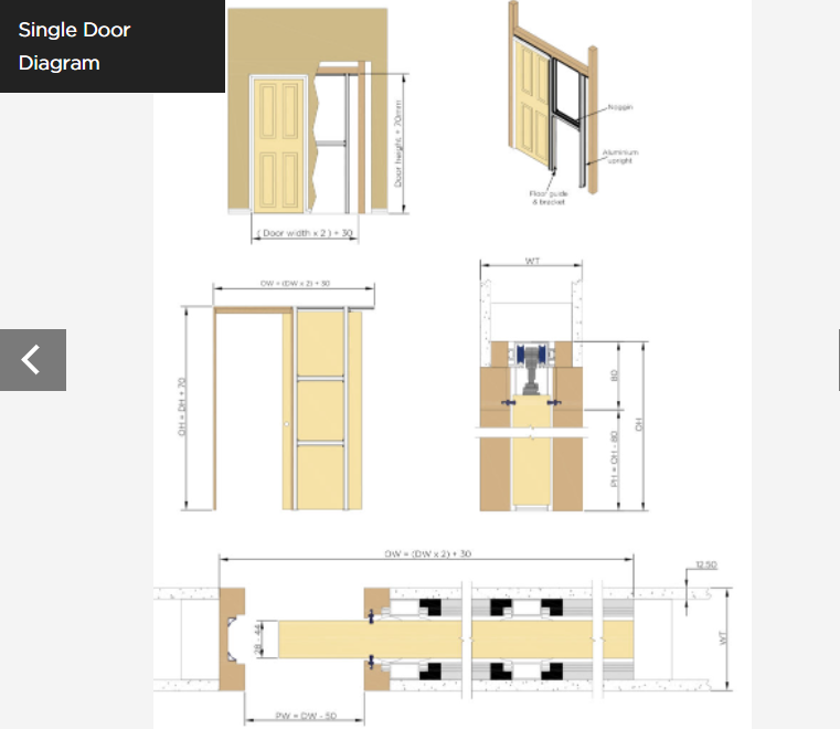 PC Henderson Pocket Door Pro (for single and bi-parting doors)