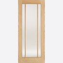 Pre-Assembled Lincoln Glazed 3L Pre-finished Oak Door Set