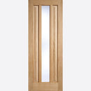 Kilburn Glazed 1L Un-finished Oak Door Kit