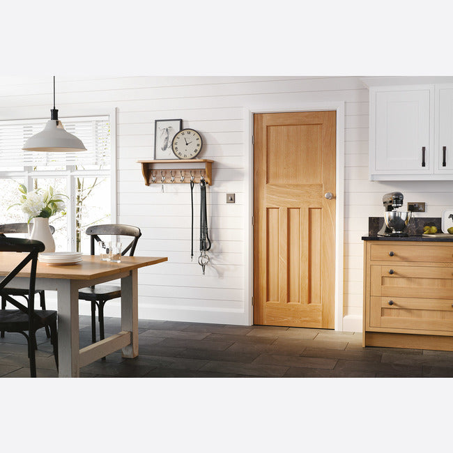 Pre-Assembled DX Un-finished Oak Door Set