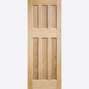 Pre-Assembled DX 60s Un-finished Oak Door Set