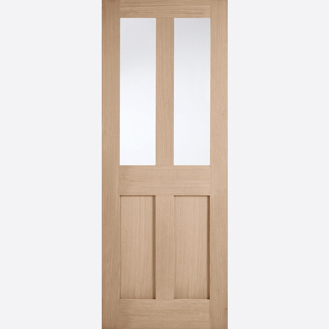 Pre-Assembled London Glazed Pre finished Oak Door Set