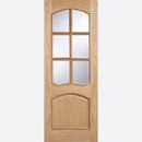Riviera Glazed 6L RM2S Un-finished Oak Door Kit