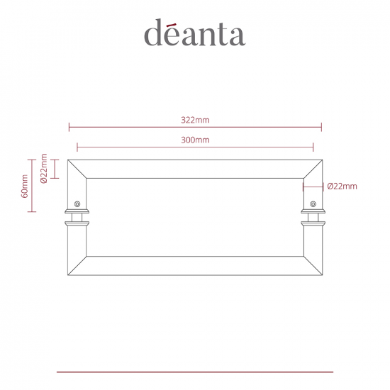 Deanta Mitred Pull Handle