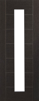Internal door XL Joinery Palermo Dark Grey Clear Glazed