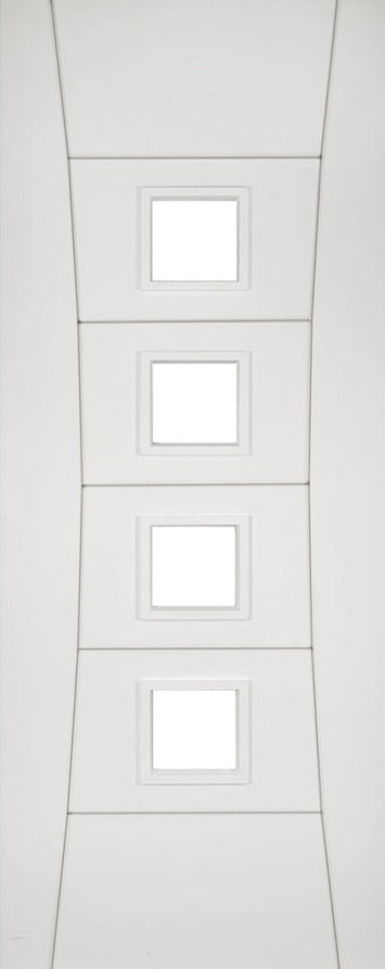 White Primed Pamplona Glazed Door Kit
