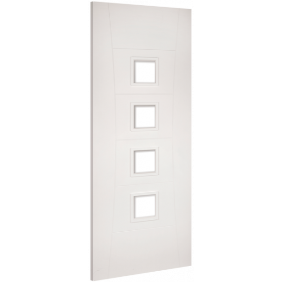 Deanta White Primed Pamplona Glazed Fire Door